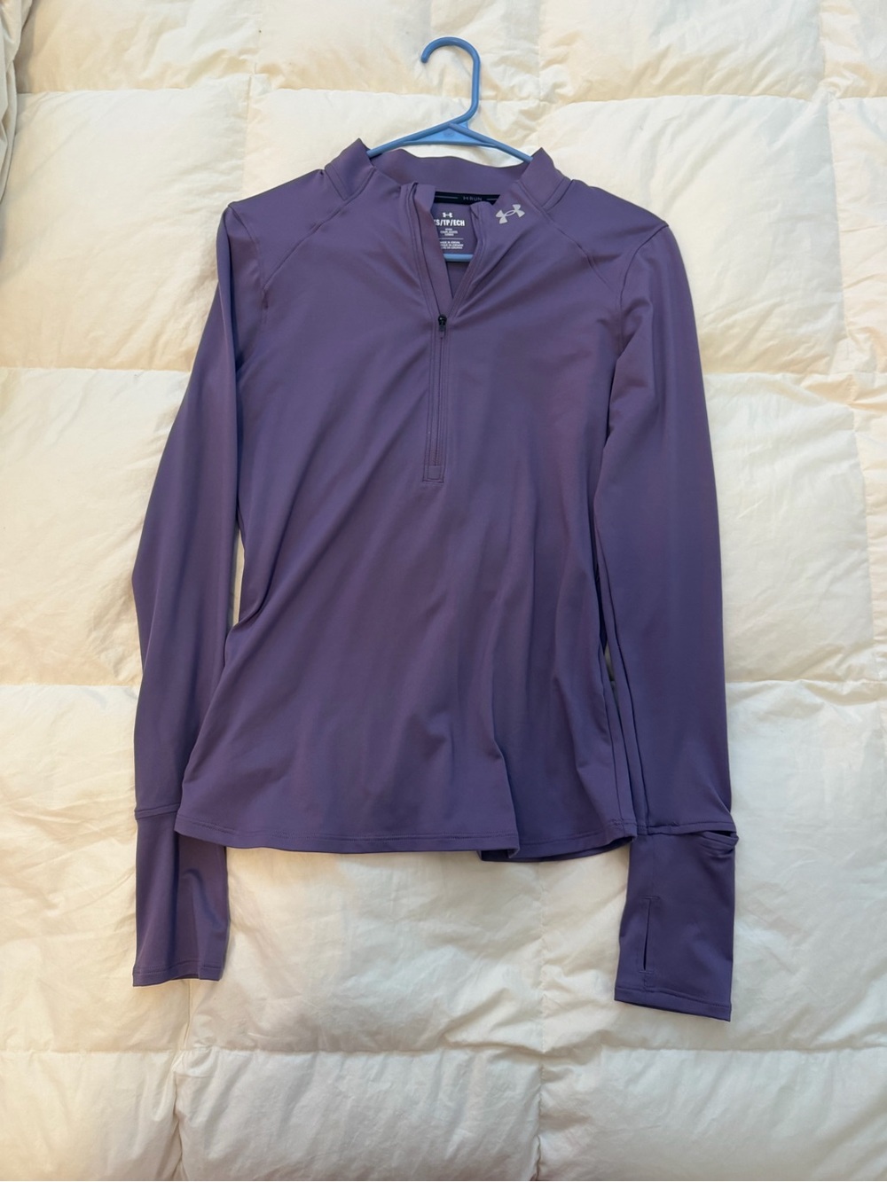 Under Armour Purple 1/4 Zip Long Sleeve Training Top